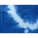 Indigo Dyed Shibori Indian Silk Scarf Large 021