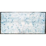 Indigo Dyed Shibori Indian Silk Scarf Large 032