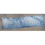 Indigo Dyed Shibori Indonesian Cotton Scarf 1