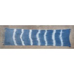 Indigo Dyed Shibori Indonesian Cotton Scarf 3