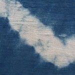 Indigo Dyed Shibori Indonesian Cotton Scarf 4