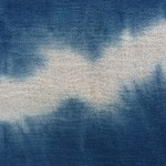 Indigo Dyed Shibori Indonesian Cotton Scarf 5