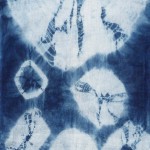 Indigo Dyed Shibori Indonesian Cotton Scarf 8