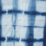 Indigo Dyed Shibori Indonesian Cotton Scarf 10