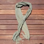 Indigo Dyed Indonesian Cotton Scarf 11