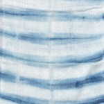 Indigo Dyed Shibori Indonesian Cotton Scarf 12