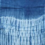 Indigo Dyed Shibori Indonesian Cotton Scarf 17