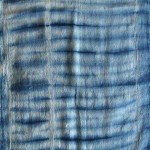 Indigo Dyed Shibori Indonesian Cotton Scarf 25