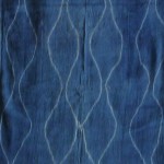 Indigo Dyed Shibori Indonesian Cotton Scarf 27