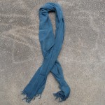 Indigo Dyed Indonesian Cotton Scarf 36