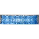 Indigo Dyed Shibori Indonesian Cotton Scarf 41