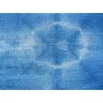 Indigo Dyed Shibori Indonesian Cotton Scarf 41