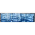 Indigo Dyed Shibori Indonesian Cotton Scarf 42