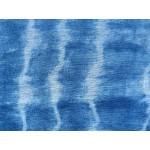 Indigo Dyed Shibori Indonesian Cotton Scarf 42