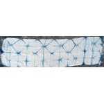 Indigo Dyed Shibori Indonesian Cotton Scarf 44