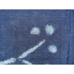 Indigo Dyed Shibori Indonesian Cotton Scarf 45