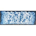 Indigo Dyed Shibori Indian Viscose Scarf Large 001