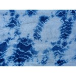 Indigo Dyed Shibori Indian Viscose Scarf Large 001