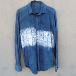 American Apparel Indigo Dyed Shibori Shirt