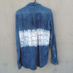 American Apparel Indigo Dyed Shibori Shirt