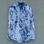 Saba Brand 100% Linen Indigo Dyed Shibori Shirt