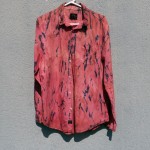 Globe Brand Indigo and Sapanwood Dyed Shibori Shirt