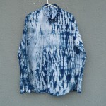 Cotton Indigo Dyed Shibori Shirt