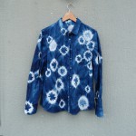 Sportscraft Brand 100% Cotton Indigo Dyed Shibori Shirt