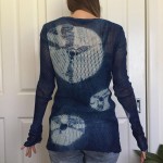 100% Cotton Indigo Dyed Shibori Pullover