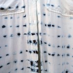 Natural Indigo Dyed Sportsgirl brand Shibori Shirt