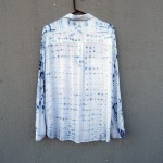 Natural Indigo Dyed Sportsgirl brand Shibori Shirt