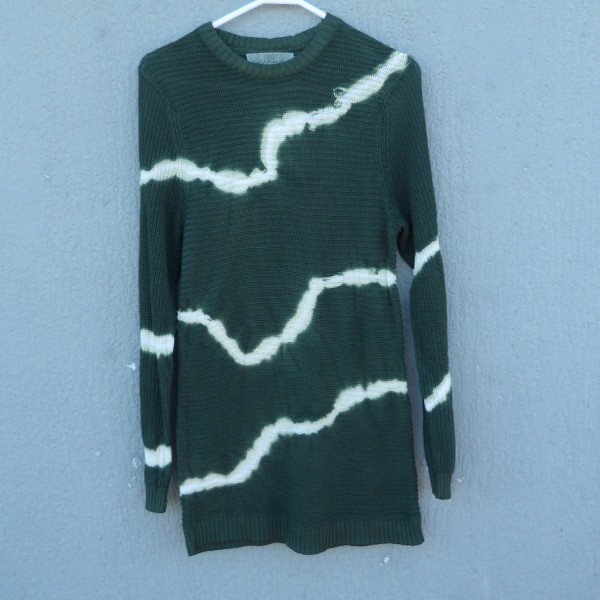 100% Cotton Natural Dyed Shibori Pullover