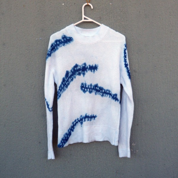 100% Cotton Indigo Dyed Shibori Pullover