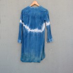 Witchery Brand 100% Viscose Indigo Dyed Shibori Shirt