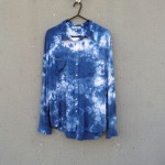 Cotton Indigo Dyed Shibori Shirt