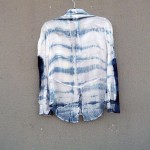 Emersons Brand 100% Viscose Indigo Dyed Shibori Shirt