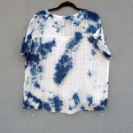 Crossroads Brand 100% Cotton Indigo Dyed Shibori Shirt