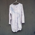 Isla Long Cotton Indigo Dyed Shibori Night Shirt