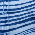 Spring Brand 100% Linen Indigo Dyed Shibori Shirt