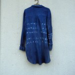 Sussan Brand Recycled Cotton Indigo Dyed Shibori Shirt