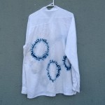 Greek 100% Cotton Indigo Dyed Shibori Shirt