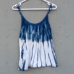 100% Viscose Indigo Dyed Shibori Shirt