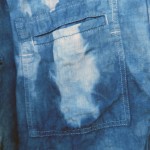 Trenery Brand 100% Linen Indigo Dyed Shibori Shirt