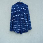 Natural Indigo Dyed Sportsgirl brand Shibori Cotton Shirt