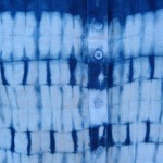 Indigo Dyed Shibori Linen Shirt