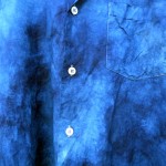 Indigo Dyed Shibori Cotton Shirt