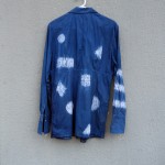 Indigo Dyed Shibori Shirt 