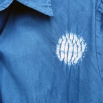 Indigo Dyed Shibori Shirt 