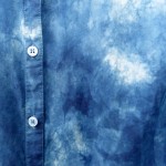 Indigo Dyed Shibori Cotton Shirt