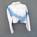 Cotton Indigo Dyed Shibori Top